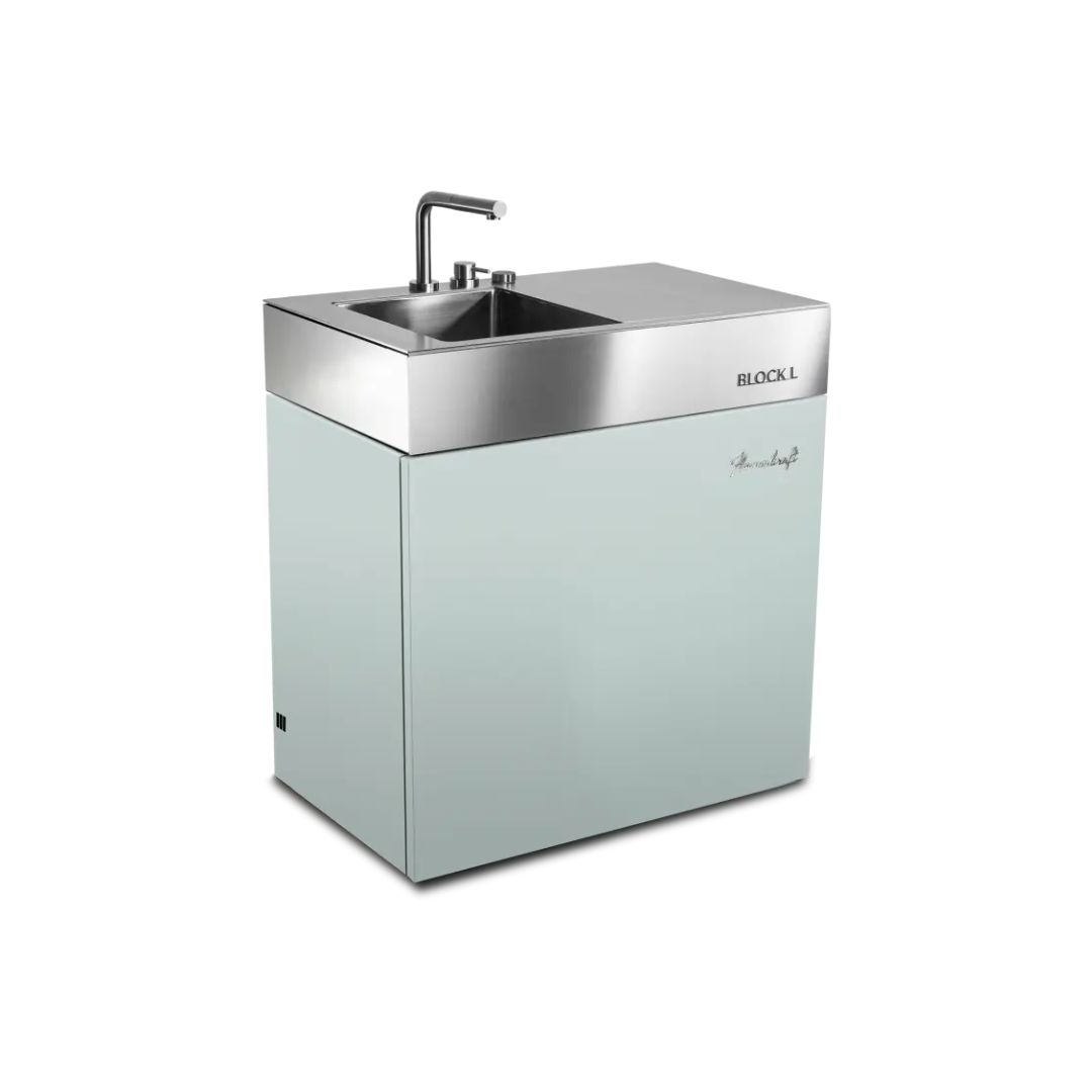 Flammkraft Outdoor-Küchenmodul BLOCK L Pool Waschbecken Grillmodul BBQ