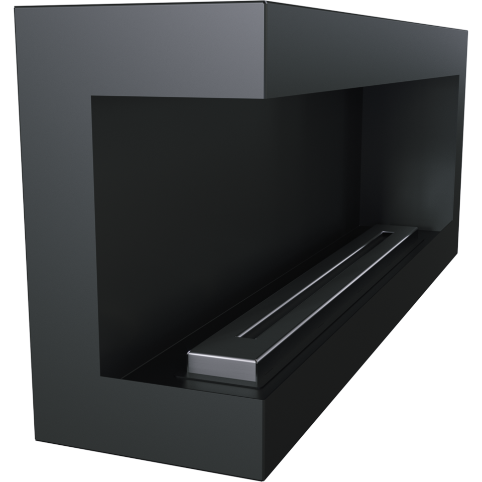 Bioethanol Ethanol Kamin Biokamin DELTA 1200 Schwarz Standkamin Ethanol