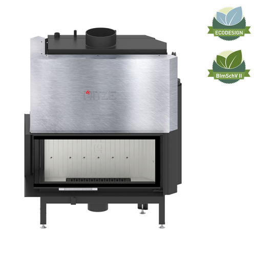Kaminofen Hitze ALBERO Aquasystem ALAQS 90×41.LG-D 21 kW Links Kaminofeneinsatz