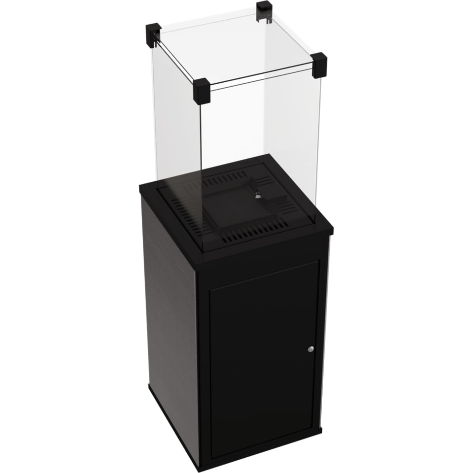 KRATKI Gaskamin PATIO Mini Quarzstein Filo Ghisa Gasheizgerät 4-8,2 kW