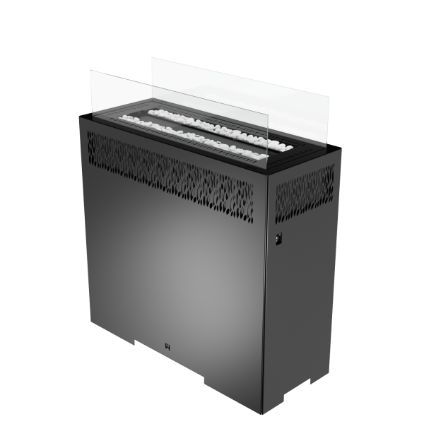 Hitze Gas-Terrassenheizung FUENTE L 12,3 kW schwarz Gasheizung Gas-Gartenheizer