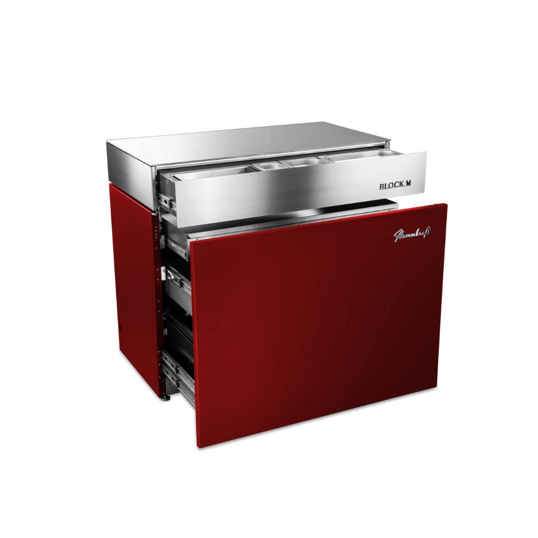 Flammkraft Outdoor-Küchenmodul BLOCK M Gen.5 Rubin Grillmodul Kochmodul