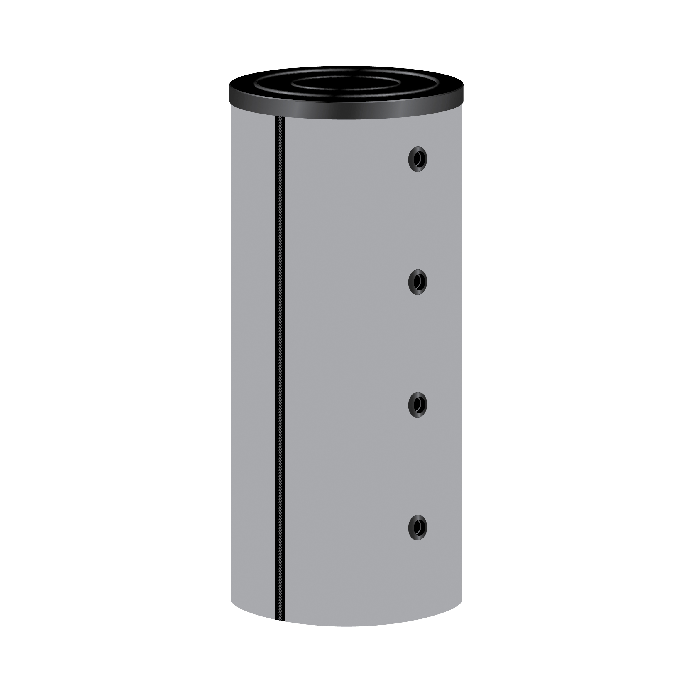 1000 Liter TWL Pufferspeicher 90° PR-1000 1 Wärmetauscher 120mm Isolierung Heizungsspeicher