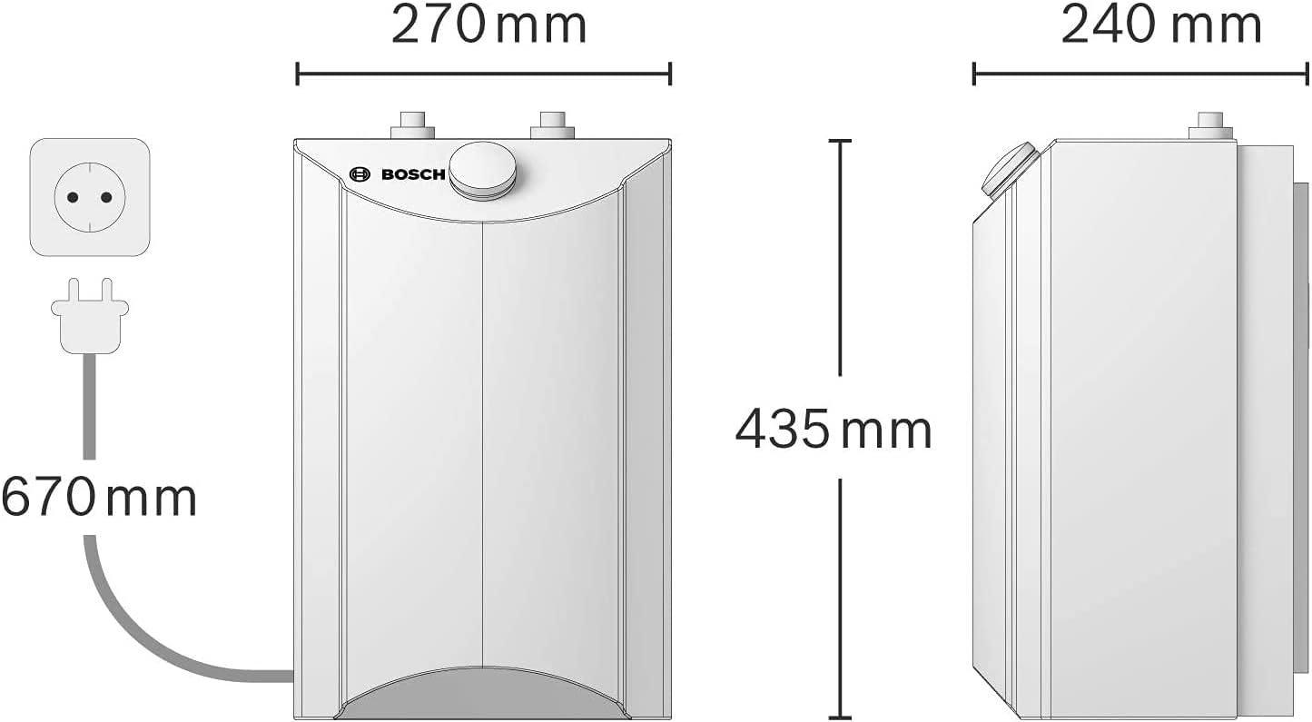 Bosch Druckloser Untertisch 5 L Tronic Advanced ECO 1,8 kW Boiler Elektrospeicher