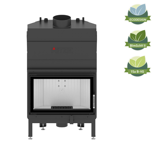 Kaminofen Hitze ALBERO Aquasystem ALAQS 68×43.S-D 16 kW Kaminofeneinsatz Kamin Aqua