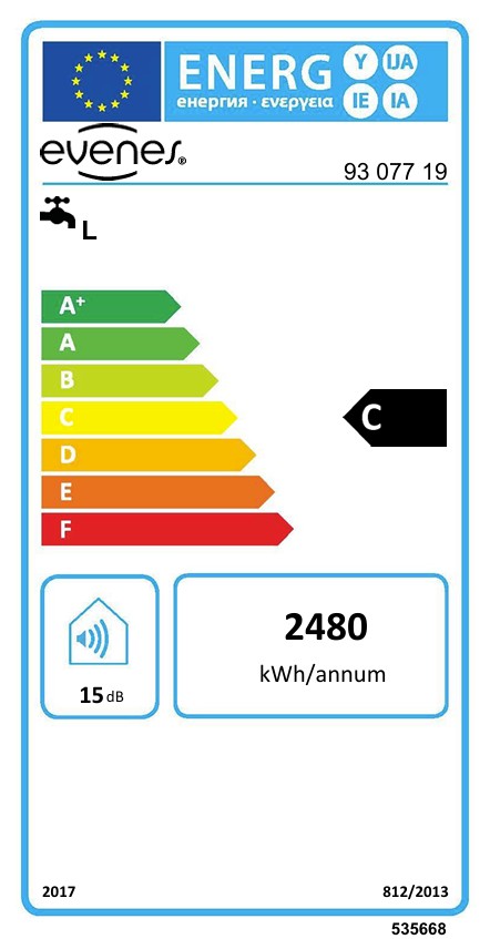 Evenes Warmwasserspeicher elektrisch 100 Ltr Typ OTG 100 S EVE Speicher Warmwasser