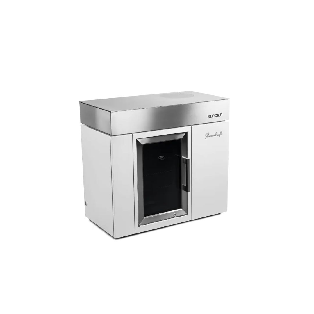 Flammkraft BLOCK B Elfenbeinweiß Kühl- und Barmodul 63 Liter Outdoor-Kühlschrank