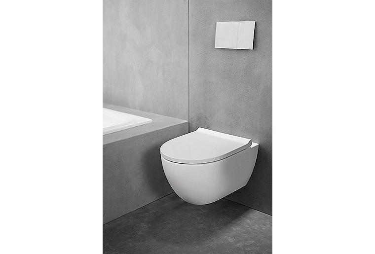 Geberit WC-Sitz Acanto weiß Softclose Quick-Release verriegelbar TurboFlush WC
