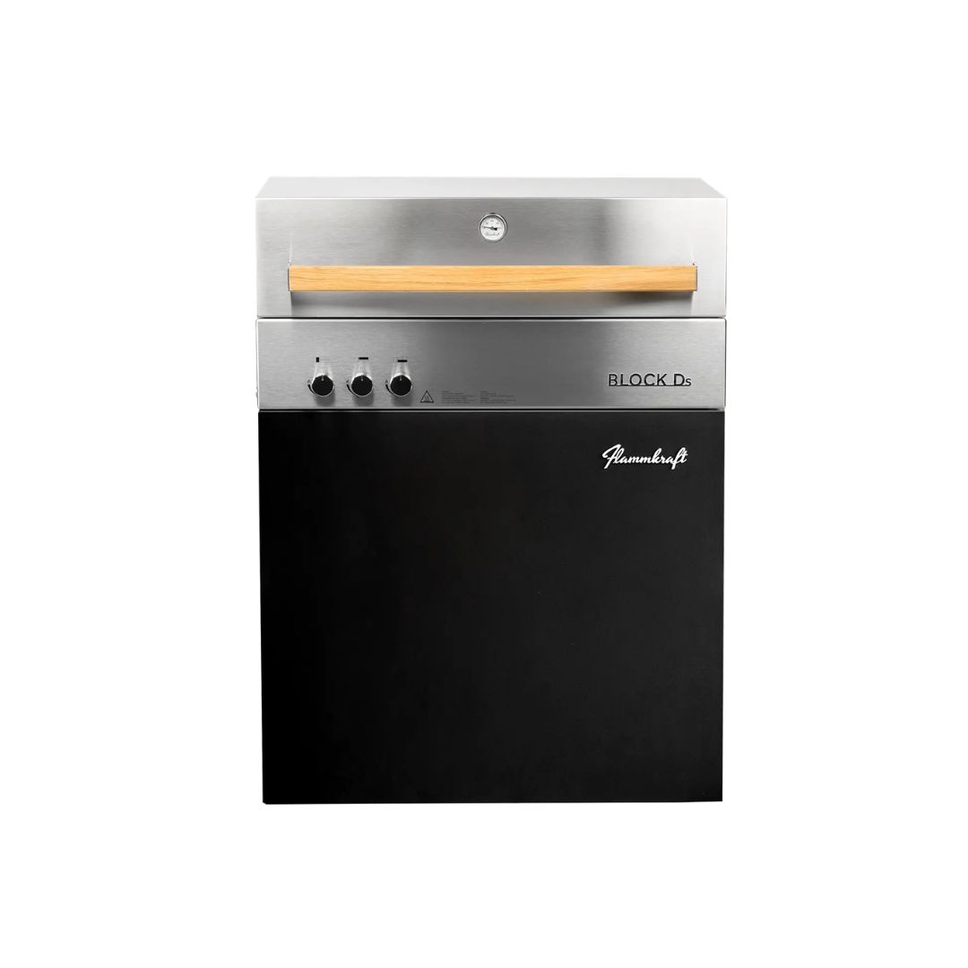 Flammkraft BLOCK Ds Gen. 5 Elfenbeinschwarz 12,8 kW 75°C bis 900°C BBQ Grill Gas