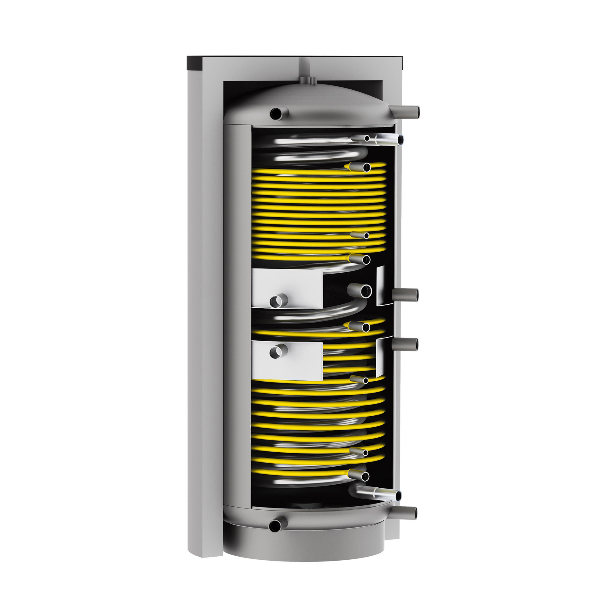 Solarbayer Hygiene Schichtenspeicher HSK-SLS-500 Edelstahlwellrohrwärmetauscher