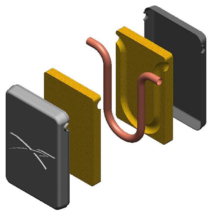 Thermosifon mit Isolierung für Solarthermie-Anlagen 22 mm Solar