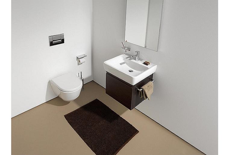 Laufen Handwaschbecken Pro 450x340mm weiß mit Überlauf 1 Hahnloch mittig Sanitär