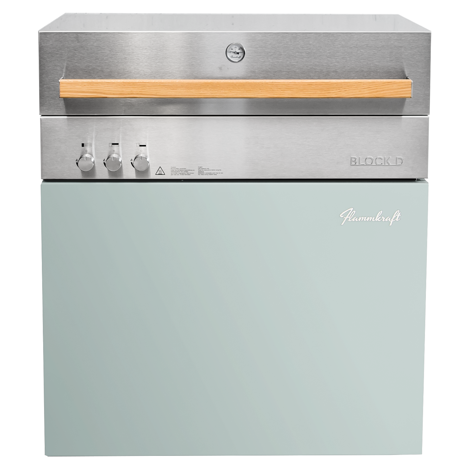 Flammkraft Block D Gasgrill Gen. 5 Pool 16 kW 75 bis 900°C BBQ Grill Gas