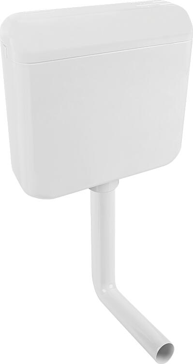 Evenes WC Aufputz Spülkasten mit 2-Mengen weiss tiefhängend 420x390x135 mm WC