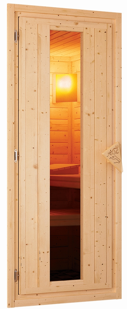 Karibu Sauna Alicja - Systemsauna (Eckeinstieg)