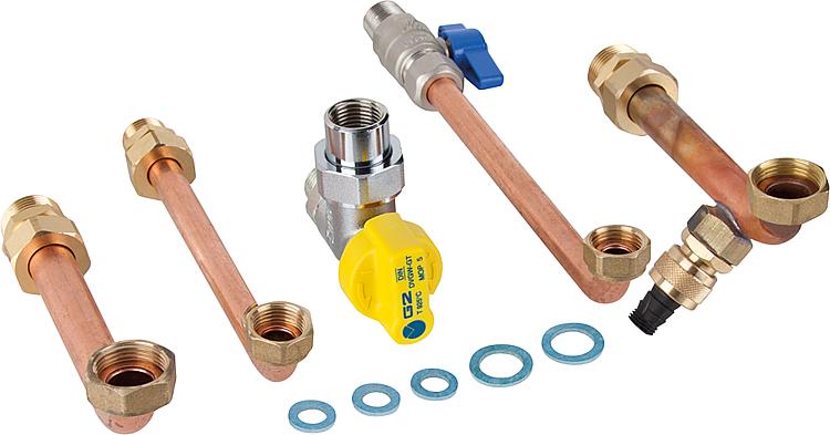 Hydraulik-Anschluss-Set für Gas-Brennwertgeräte ITACA Typ KC ECk Ausführung