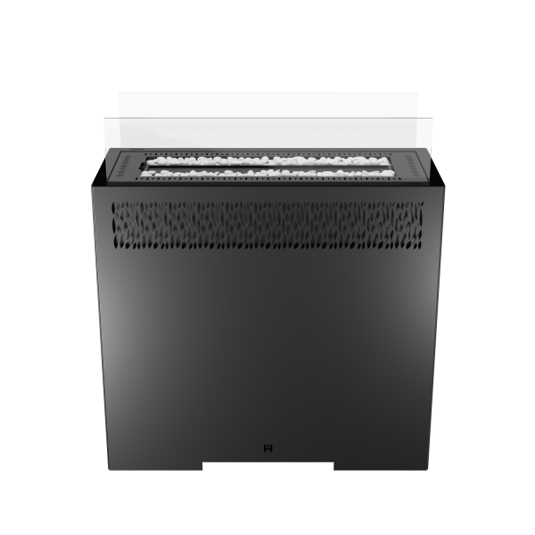Hitze Gas-Terrassenheizung FUENTE L 12,3 kW schwarz Gasheizung Gas-Gartenheizer