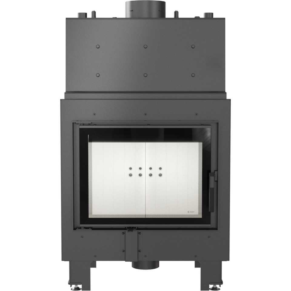 Kamineinsatz wasserführend Kratki MBM 10 PW 12 kW Ofen Kamin Heizeinsatz