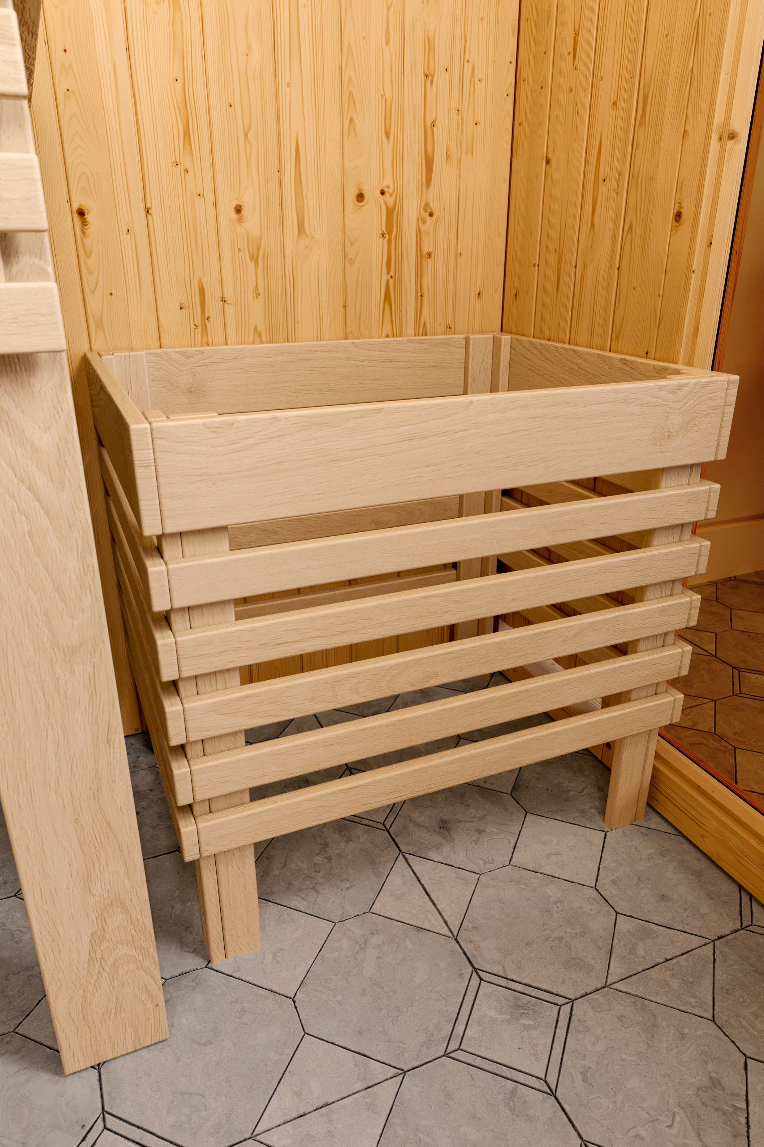 Karibu Sauna Ainur 3 - Systemsauna (Eckeinstieg)