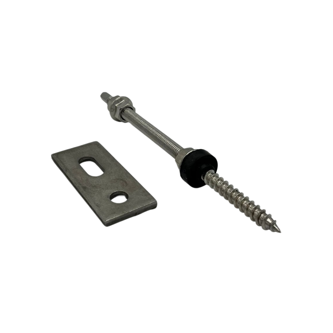 FeuerAnker Stockschraube M10x200 mm Adapterblech Solar EPDM A2 Edelstahl