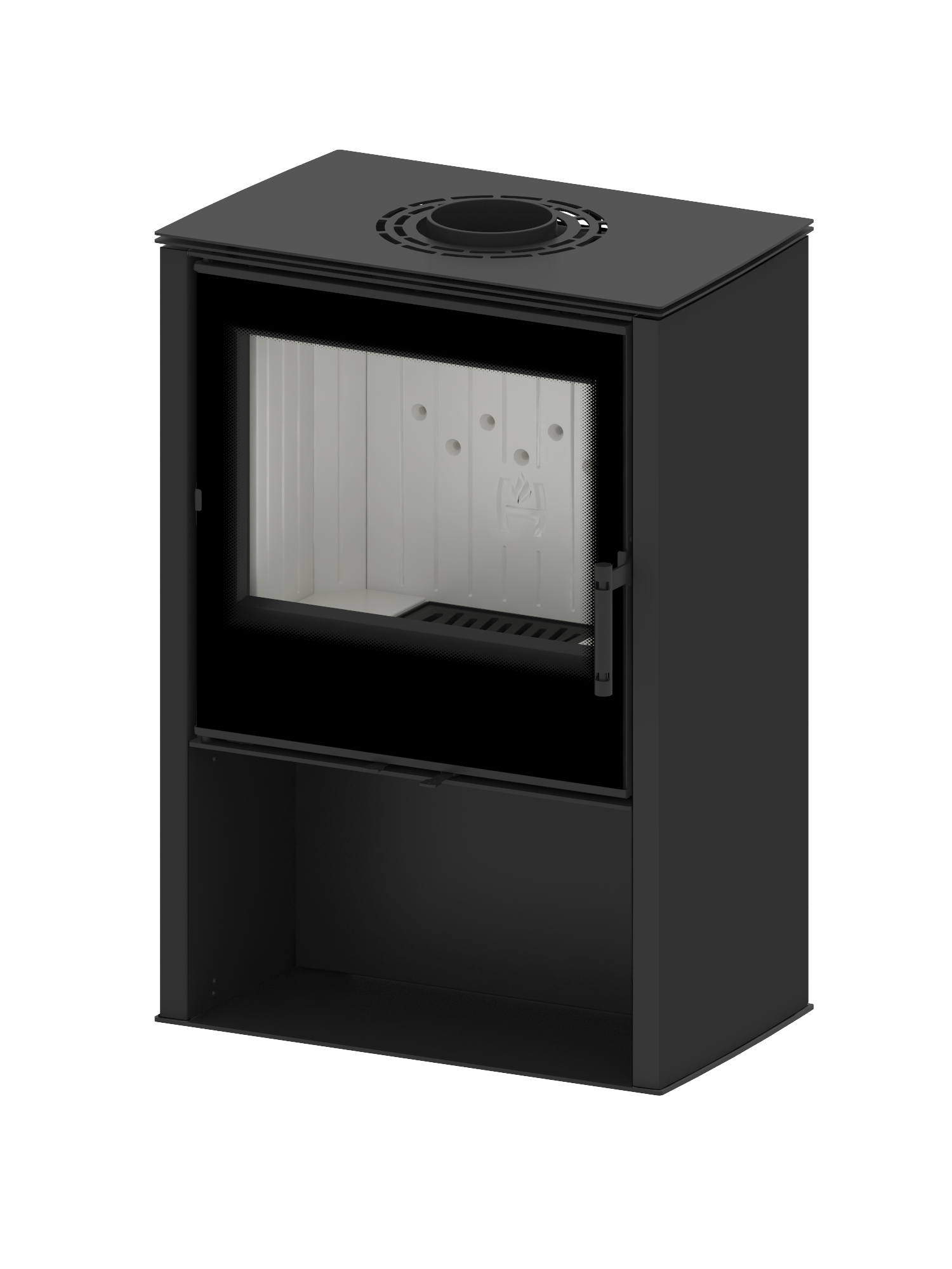 Kaminofen Hitze LUPO M 8,7 kW Freistehender Kamin Ofen Holzofen Kamin Freistehend