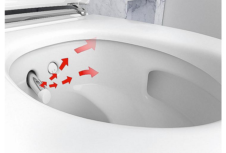 Geberit Dusch-WC AquaClean Mera Classic weiß-alpin Toilette WC Duschfunktion