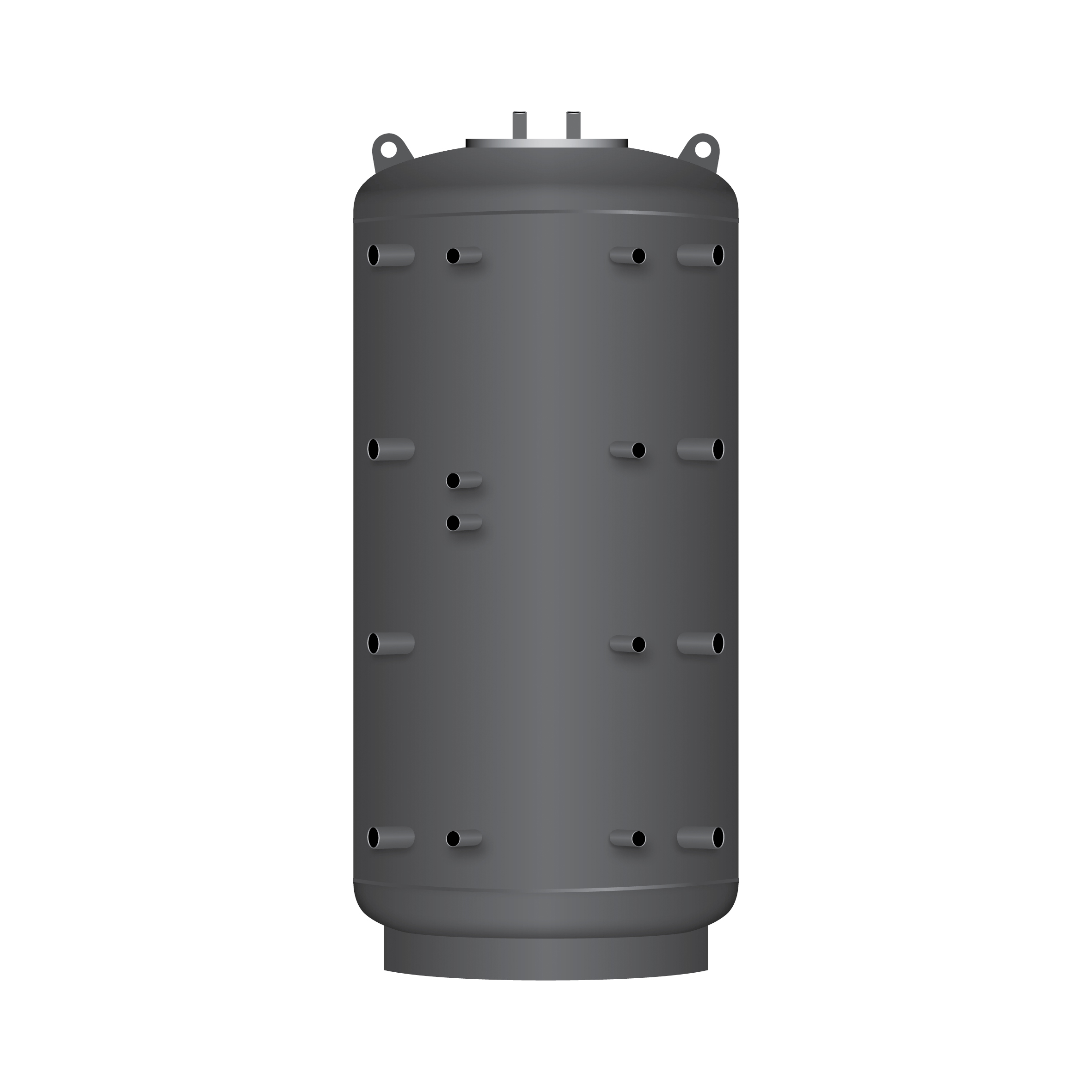 1500 Liter TWL Hygienespeicher KER2-1500, 2 Wärmetauscher 100mm Isolierung