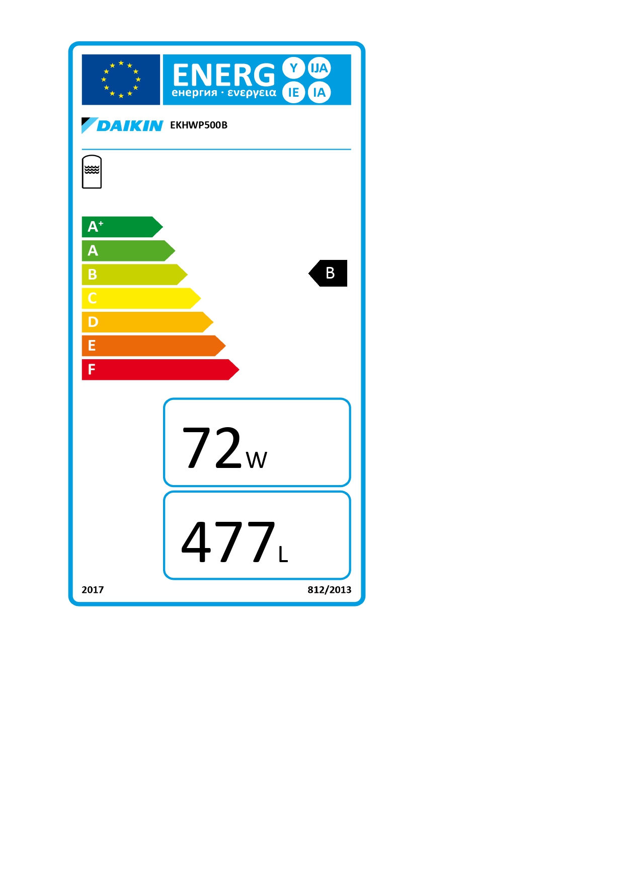Daikin Altherma ST 544/32/0-DB Warmwasserspeicher 500l für WP Drain-Back-Solar