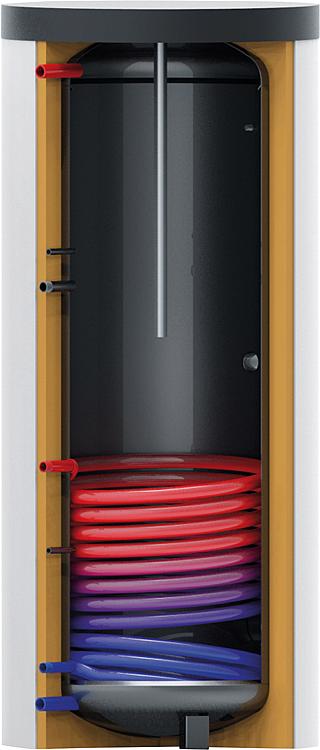 500 Liter Brauchwasserspeicher TWS-1W 500 1 Wärmetauscher 75 mm Isolierung