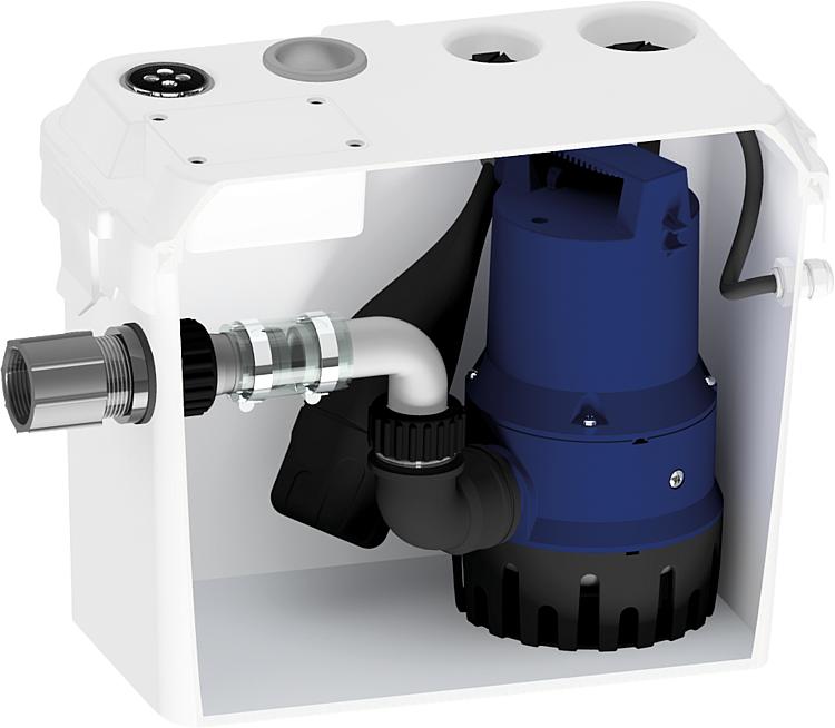 Schmutzwasserhebeanlage Hebeanlage Kohlefilter WC Waschbecken 400W 117L/min