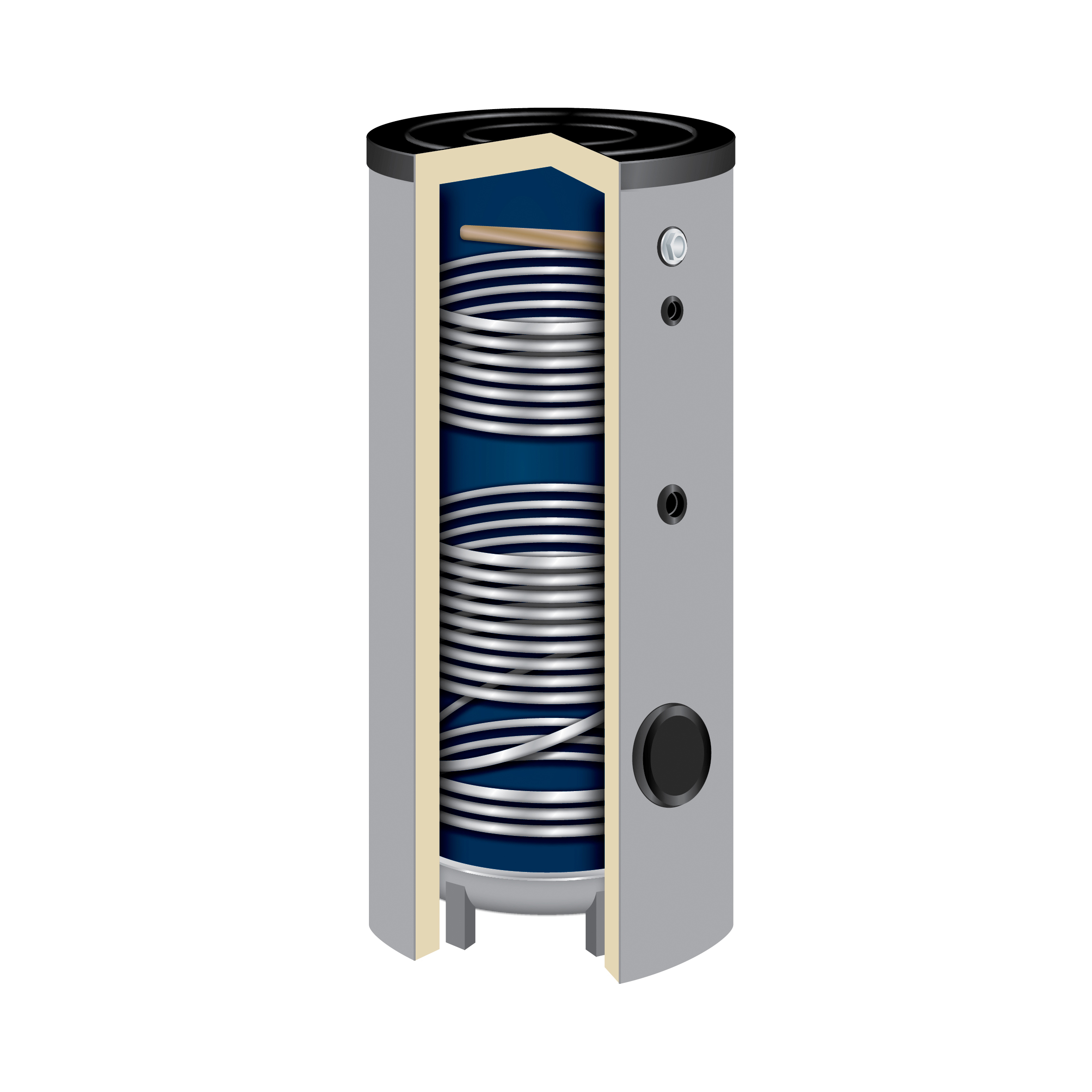Solaranlage Paket Warmwasser Flachkollektor FK200-2 4,68m² Solarspeicher 300 l