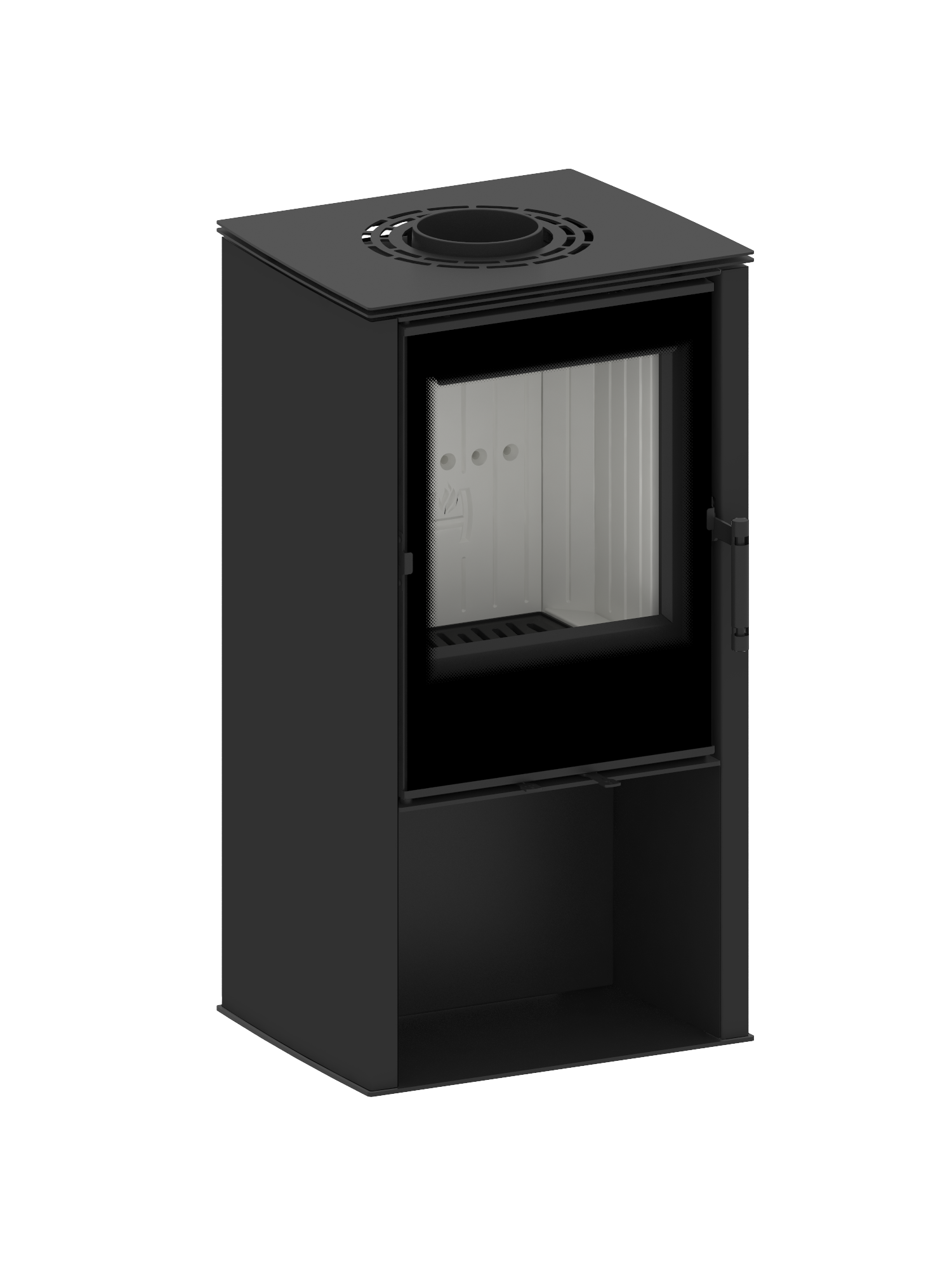 Kaminofen Hitze LUPO S 6,5 kW Freistehender Kamin Ofen Holzofen Kamin Freistehend