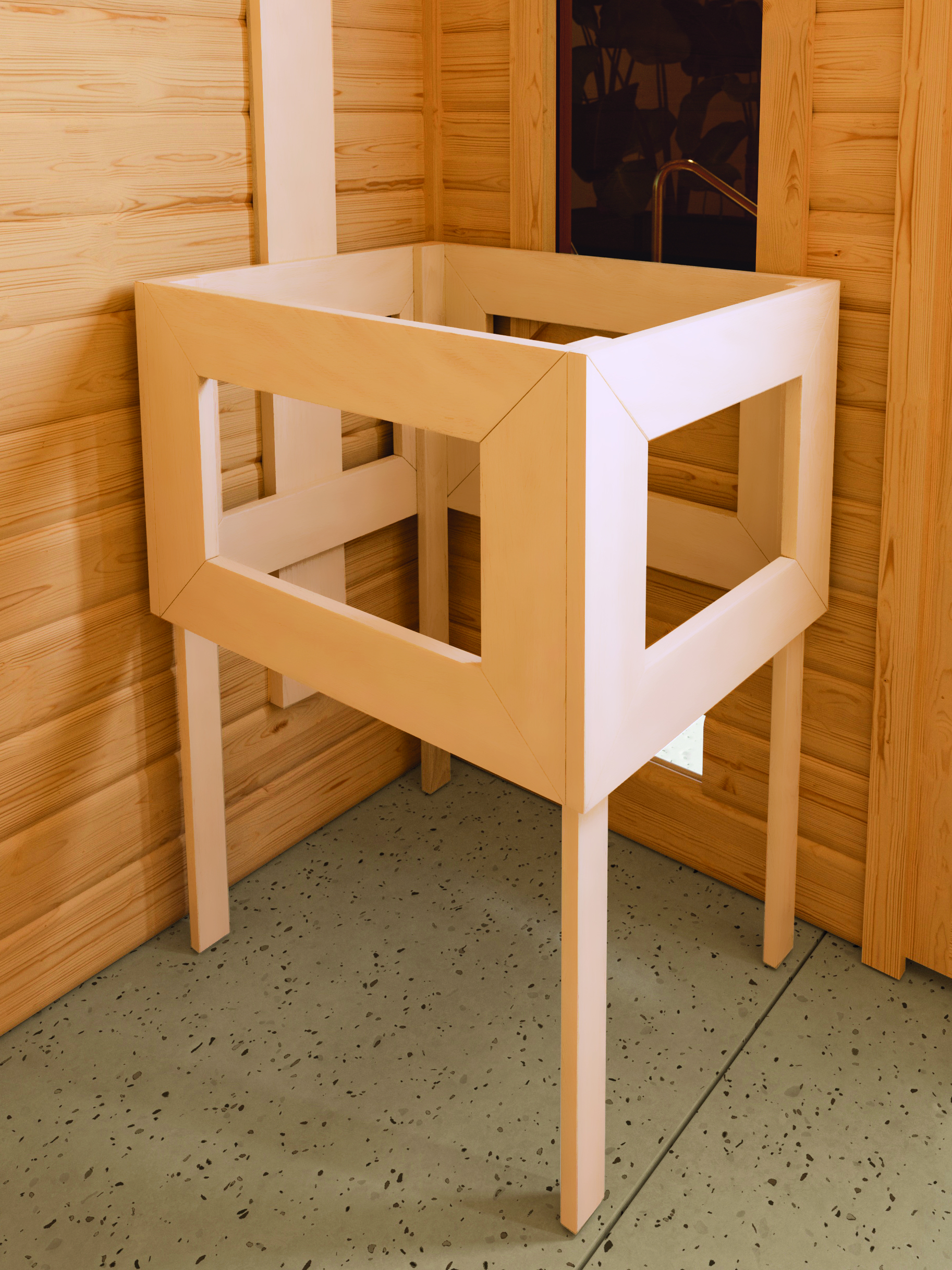 Karibu Sauna Amara - Massivholzsauna (Eckeinstieg)- vorgefertigte Elemente
