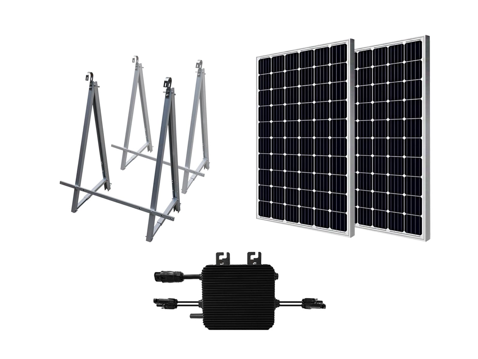 Balkon Solarsystem KS SBS800-SET3 Solarmodul 800-W-Wechselrichter Solarenergie