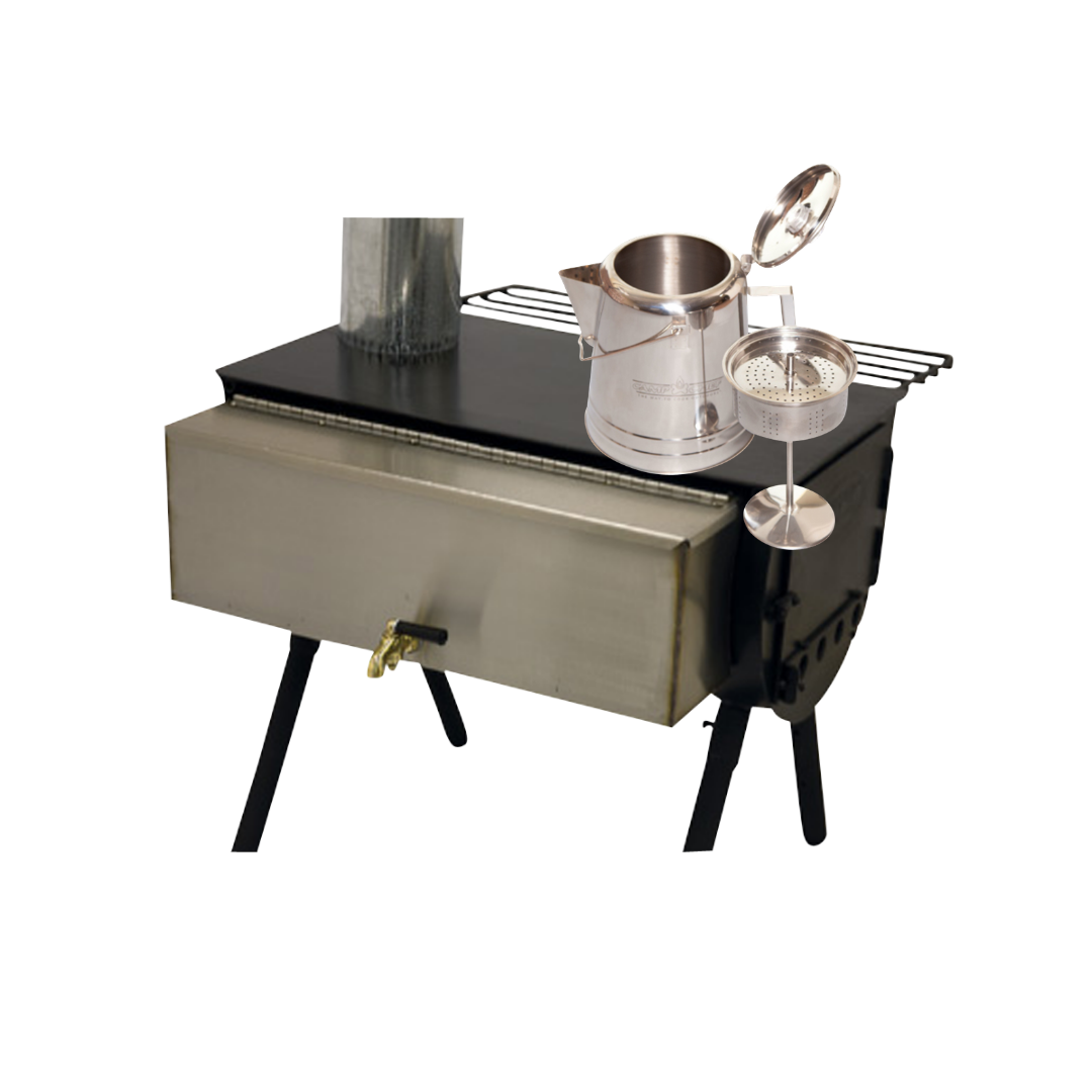 Camp Chef Alpine Coffee Wassertank Zeltofen Ofen Kamin Outbacker Outdoor Holz