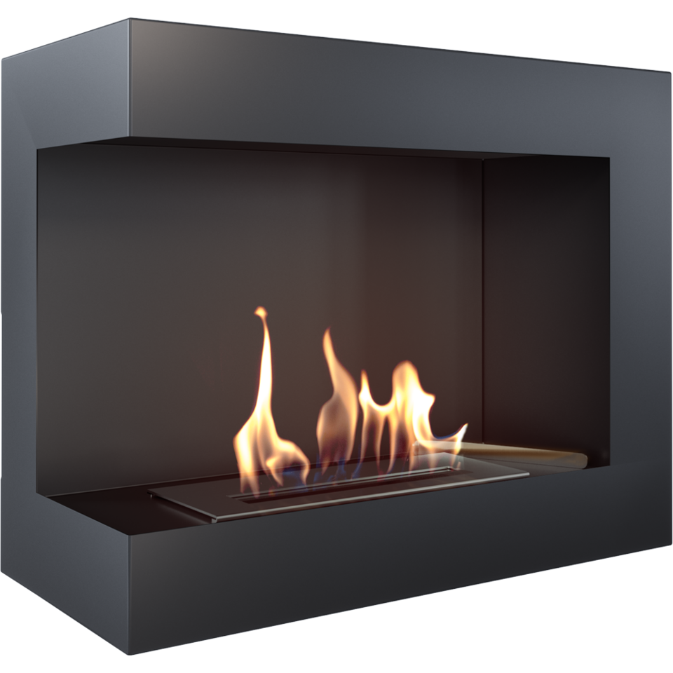 Bioethanol Ethanol Kamin Biokamin DELTA 600 Schwarz Standkamin Ethanol