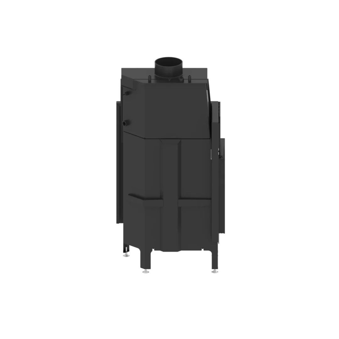 Kaminofen Hitze ALBERO Aquasystem ALAQS 68×53.L 19 kW Kaminofeneinsatz Links Kamin