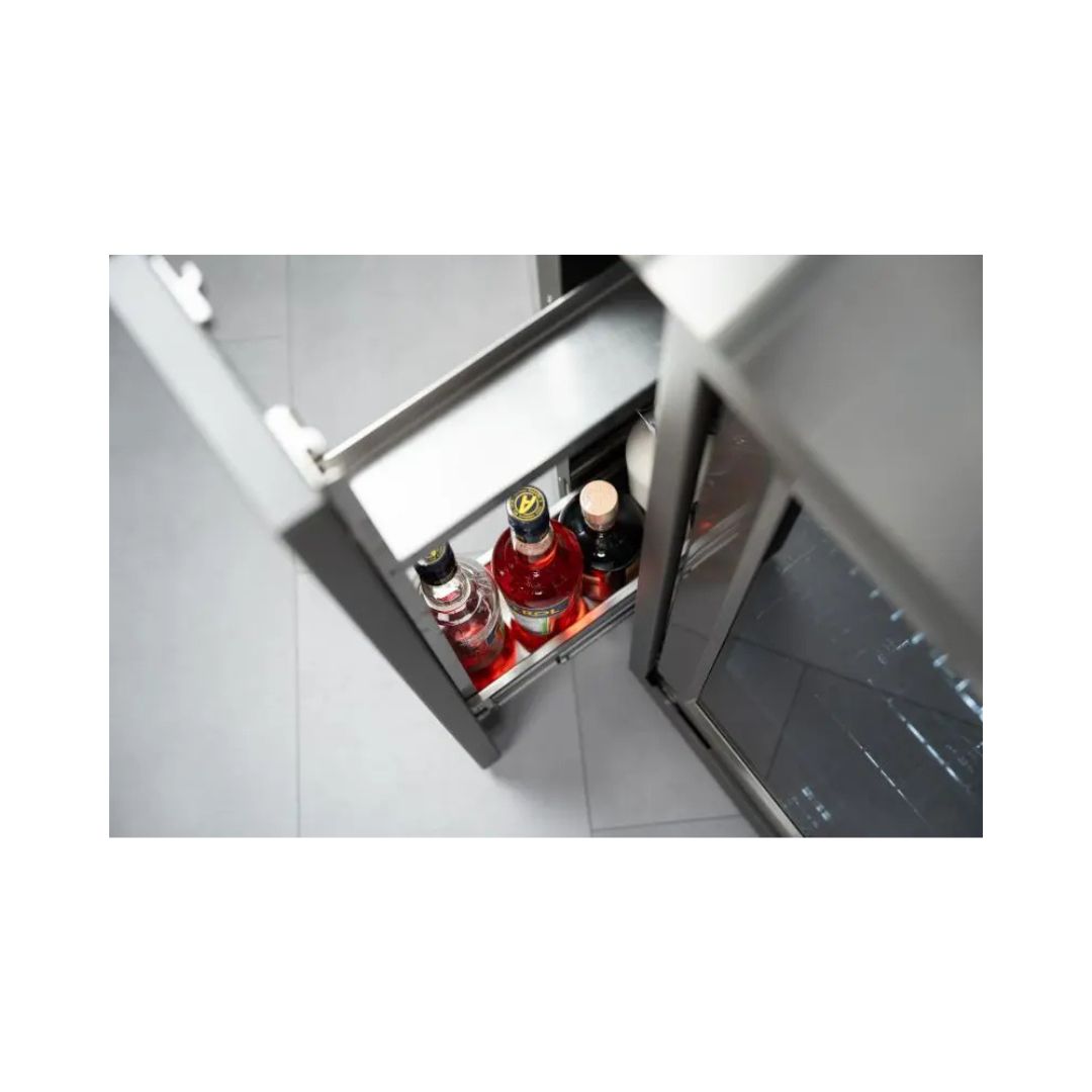 Flammkraft BLOCK B Pool Kühl- und Barmodul 63 Liter Outdoor-Kühlschrank Modul