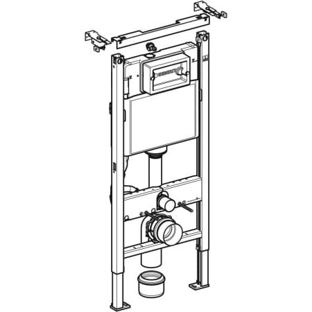 Geberit Duofix Basic Wand-WC-Montageelement BH 112cm Spülkasten Delta 458103001
