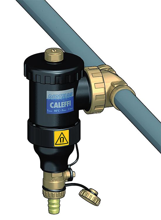 Caleffi Schlammabscheider m. Magnet, Magnetitabscheider, Magnetfilter DN20-DN25