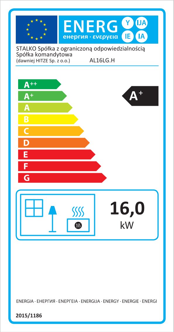 Kaminofen Hitze ALBERO AL16LG.HD 16 kW Kaminofeneinsatz Links Ofen Holzofen Kamin