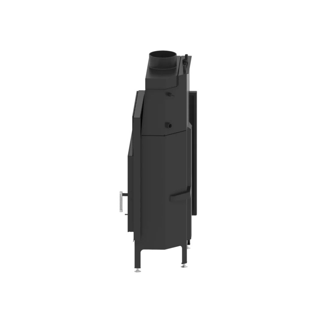 Kaminofen Hitze ALBERO Aquasystem ALAQS 68×53.L 19 kW Kaminofeneinsatz Links Kamin