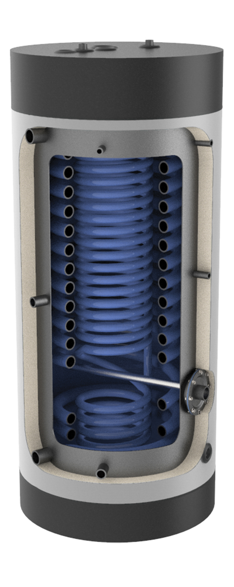 Wärmepumpenspeicher 300 Liter WPS-2-300 Solarspeicher Warmwasserspeicher Boiler