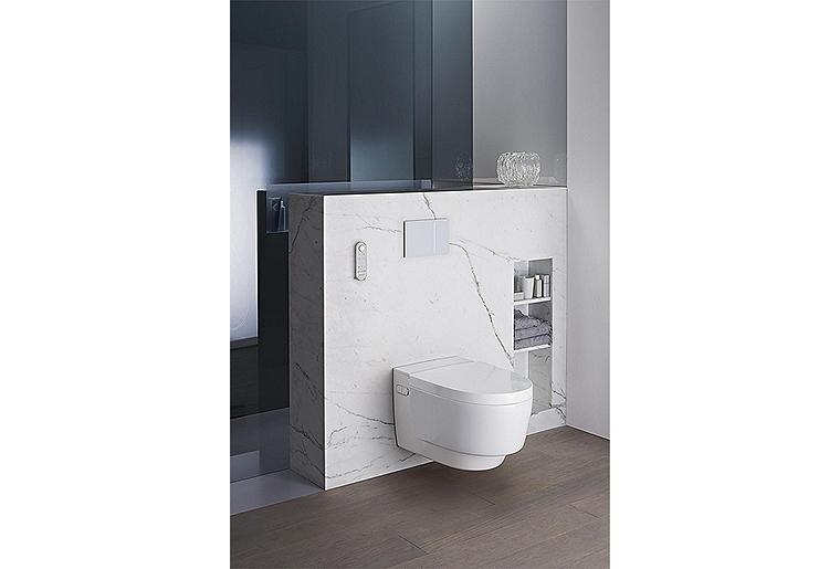 Geberit Dusch-WC AquaClean Mera Classic weiß-alpin Toilette WC Duschfunktion