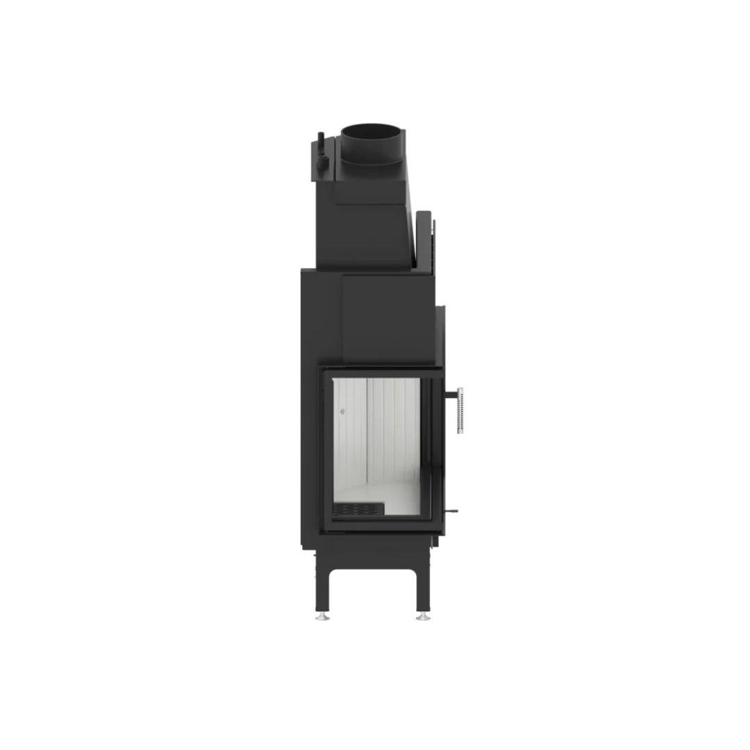 Kaminofen Hitze ALBERO Aquasystem ALAQS 68×53.L 19 kW Kaminofeneinsatz Links Kamin