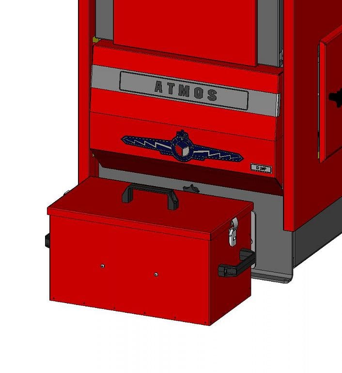 ATMOS automatische Ascheaustragung 135 L Aschebox für P80 Pelletkessel