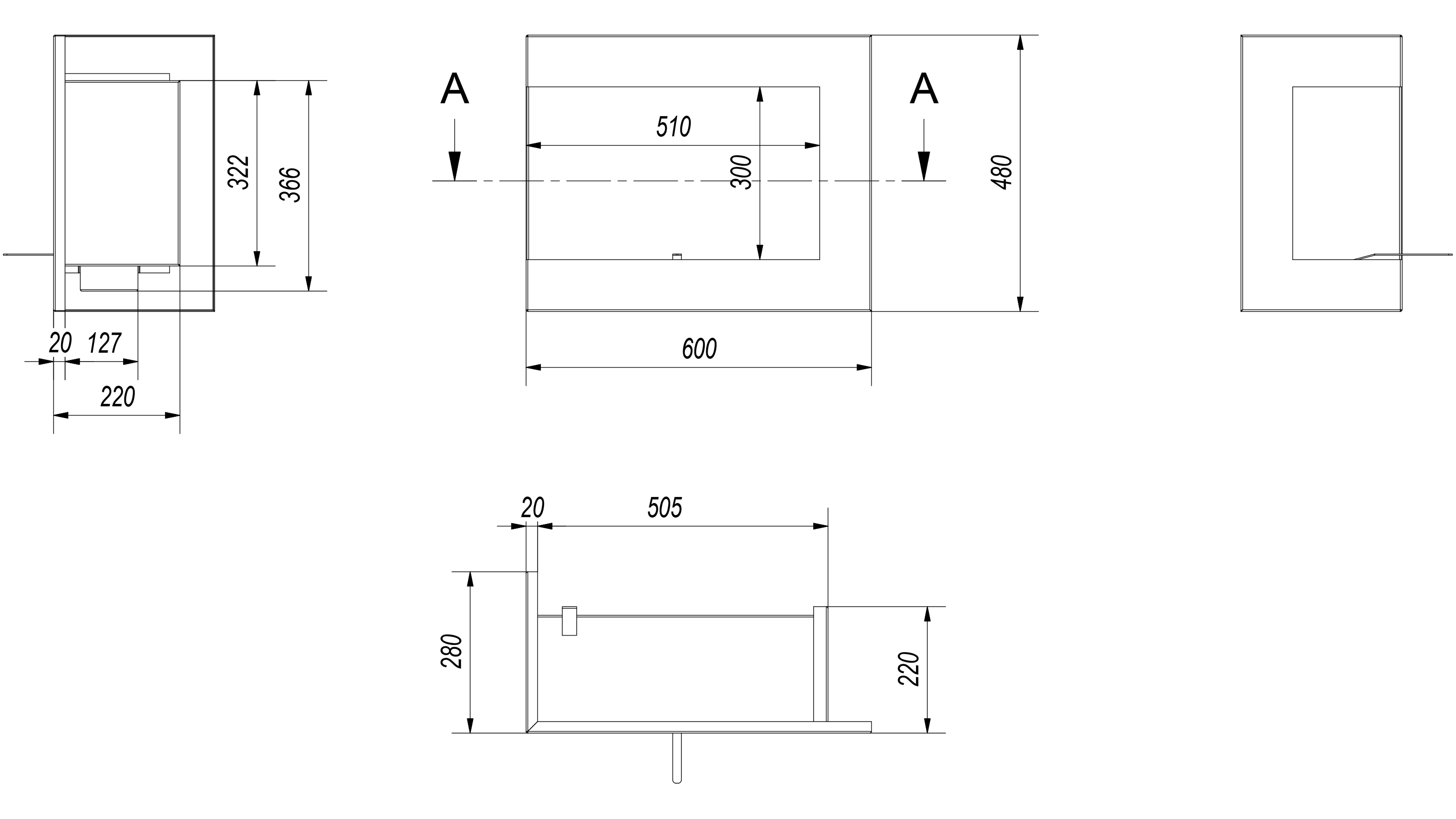Bioethanol Ethanol Kamin Biokamin DELTA 600 Schwarz Standkamin Ethanol