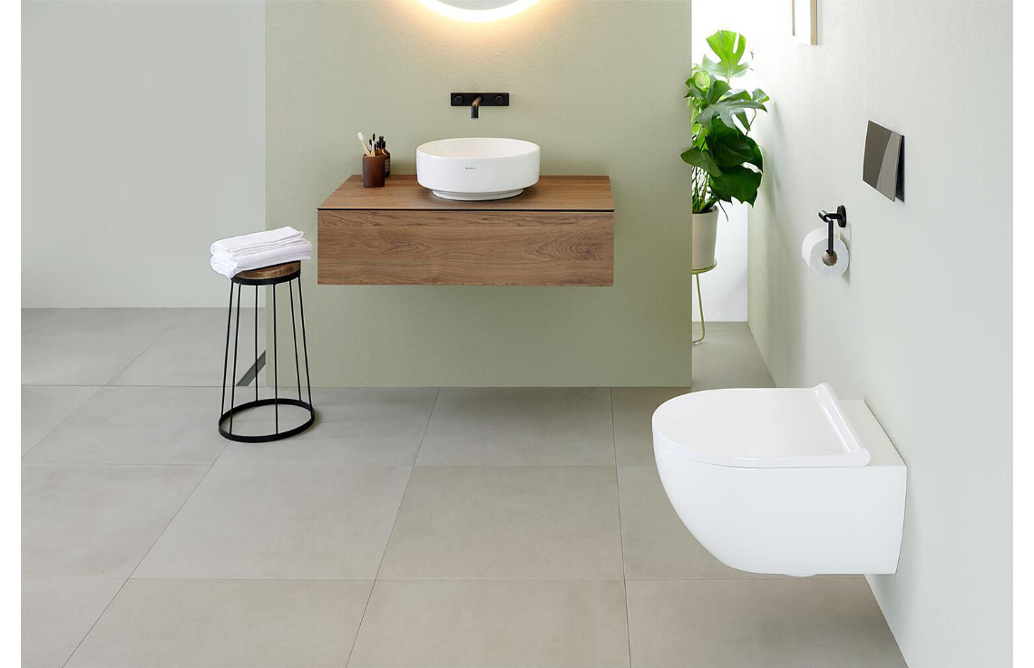 Geberit Wandtiefspül-WC Acanto Combi-Pack weiß QuickRelease TurboFlush KeraTect