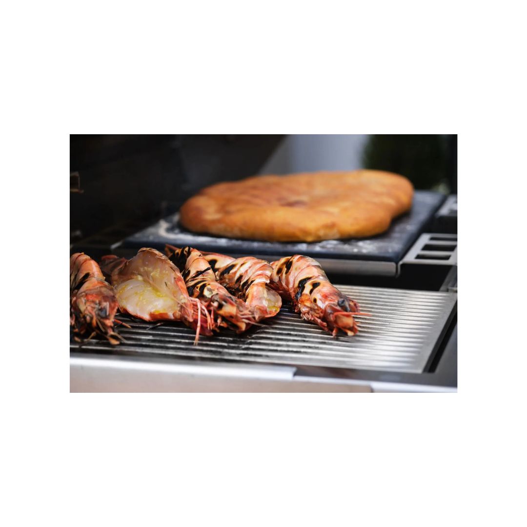 Flammkraft BLOCK Ds Gen. 5 Elfenbeinschwarz 12,8 kW 75°C bis 900°C BBQ Grill Gas