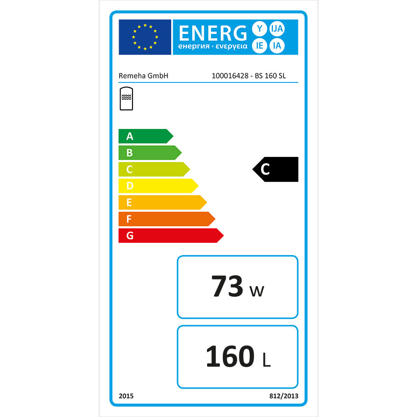 Remeha Rohrschlangenspeicher BS 160 SL Unterbauspeicher für CAROLA Tower 160 l